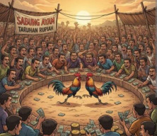 Perjudian Sambung Ayam di Ngronggot Gegerkan Warga, Aparat Diminta Bertindak Tegas