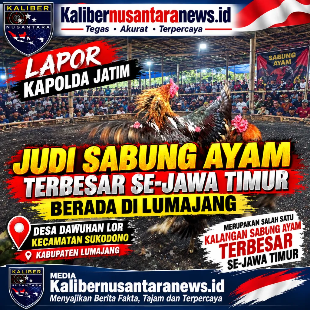 Lapor Kapolda Jatim Judi sabung ayam terbesar se-Jawa timur berada di lumajang 